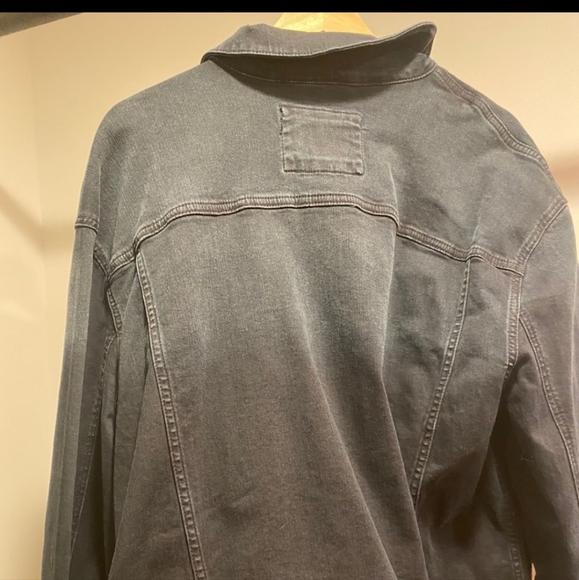 LIKE NEW Mens Express Hyperstretch Dark Blue Trucker Jacket Size XL - Picture 2 of 6